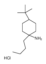 cis-1-Butyl-4-(2-methyl-2-propanyl)cyclohexanamine hydrochloride (1:1) Structure