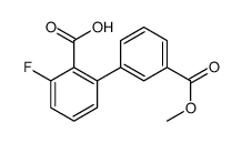 2-fluoro-6-(3-methoxycarbonylphenyl)benzoic acid Structure