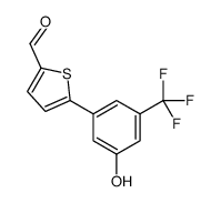 5-[3-hydroxy-5-(trifluoromethyl)phenyl]thiophene-2-carbaldehyde Structure