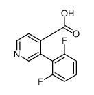 3-(2,6-difluorophenyl)pyridine-4-carboxylic acid Structure