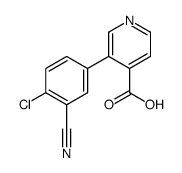 3-(4-chloro-3-cyanophenyl)pyridine-4-carboxylic acid结构式