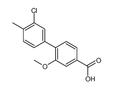 4-(3-chloro-4-methylphenyl)-3-methoxybenzoic acid结构式