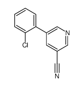 5-(2-chlorophenyl)pyridine-3-carbonitrile structure