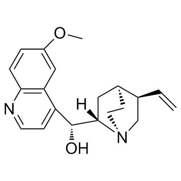 奎宁； 无水奎宁； 金鸡纳碱； 金鸡纳霜结构式