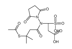 sulfosuccinimidyl-N-(3-(acetylthio)-3-methylbutyryl)-beta-alanine结构式