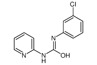 1-(3-chlorophenyl)-3-pyridin-2-ylurea结构式