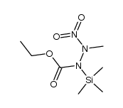 ethyl 2-methyl-2-nitro-1-(trimethylsilyl)hydrazinecarboxylate结构式