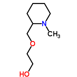 2-[(1-Methyl-2-piperidinyl)methoxy]ethanol结构式