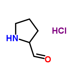 2-Pyrrolidinecarbaldehyde hydrochloride (1:1) Structure