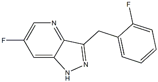 6-fluoro-3-(2-fluorobenzyl)-1H-pyrazolo[4,3-b]pyridine结构式