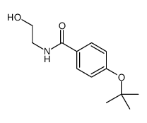 N-(2-hydroxyethyl)-4-[(2-methylpropan-2-yl)oxy]benzamide结构式