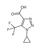 1-cyclopropyl-5-trifluoromethyl-1,2,3-triazole-4-carboxylic acid Structure