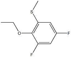 2-ethoxy-1,5-difluoro-3-methylsulfanylbenzene结构式