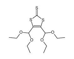 4,5-bis(diethoxymethyl)-1,3-dithiole-2-thione Structure