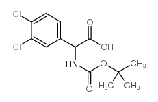 2-(Boc-氨基)-2-(3,4-二氯苯基)乙酸结构式