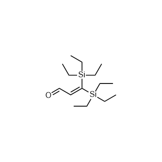 3,3-双(三乙基硅基)丙烯醛结构式