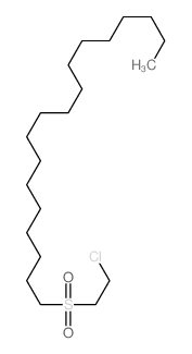 Octadecane,1-[(2-chloroethyl)sulfonyl]-结构式