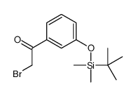 2-bromo-1-[3-[tert-butyl(dimethyl)silyl]oxyphenyl]ethanone结构式