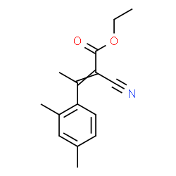 2-BUTENOIC ACID, 2-CYANO-3-(2,4-DIMETHYLPHENYL)-, ETHYL ESTER结构式