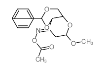 D-erythro-Hexopyranosid-3-ulose,methyl 4,6-O-benzylidene-2-deoxy-, O-acetyloxime, a- (8CI)结构式