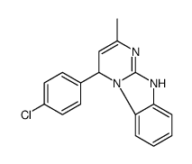 1,4-Dihydro-4-(4-chlorophenyl)-2-methylpyrimido(1,2-a)benzimidazole structure