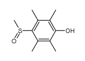 2,3,5,6-tetramethyl-4-(methylsulfinyl)phenol Structure