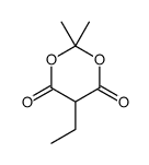 5-ethyl-2,2-dimethyl-1,3-dioxane-4,6-dione结构式