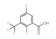 2-chloro-5-fluoro-3-(trifluoromethyl)benzoic acid结构式