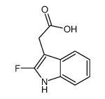 2-(2-fluoro-1H-indol-3-yl)acetic acid Structure