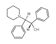 (1S,2R)-1,2-diphenyl-2-(1-piperidyl)ethanol结构式