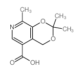 4H-1,3-Dioxino[4,5-c]pyridine-5-carboxylicacid, 2,2,8-trimethyl- structure