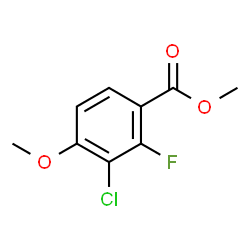 Methyl 3-chloro-2-fluoro-4-methoxybenzoate结构式