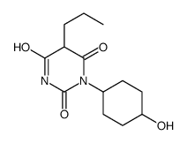 1-(4-Hydroxycyclohexyl)-5-propylbarbituric acid Structure