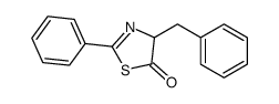 4-benzyl-2-phenyl-4H-1,3-thiazol-5-one Structure