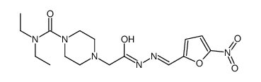 N'-[(5-Nitrofuran-2-yl)methylene]-4-[(diethylamino)carbonyl]-1-piperazineacetic acid hydrazide picture