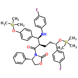 3-[(2R,5S)-5-(4-氟苯基)-2-[(S)-[(4-氟苯基(氨基)]][4-(三甲基硅)氧]苯基]甲基]-1-氧代-5-[(三甲基硅)氧]苯基]-4-苯基-(4S)-2-恶唑烷酮图片