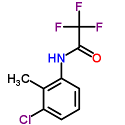 N-(3-Chloro-2-methylphenyl)-2,2,2-trifluoroacetamide结构式