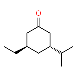 Cyclohexanone, 3-ethyl-5-(1-methylethyl)-, (3R,5R)-rel- (9CI) picture