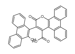 3-(10-Hydroxy-9-phenanthryl)-2-oxo-2H-phenanthro[9,10-b]pyran-4-carbonsaeure结构式