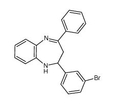 2-(3-bromophenyl)-4-phenyl-2,3-dihydro-1H-benzo[b][1,4]diazepine结构式