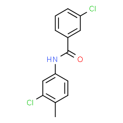 3-Chloro-N-(3-chloro-4-methylphenyl)benzamide结构式