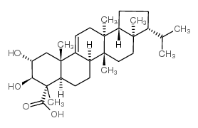 (4S)-2α,3β-Dihydroxy-D:C-friedo-B':A'-neogammacer-9(11)-en-23-oic acid Structure