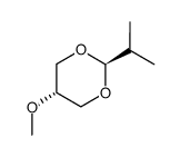 trans-5-Methoxy-2-isopropyl-1,3-dioxan Structure