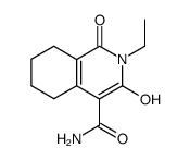 2-Ethyl-3-hydroxy-1-oxo-1,2,5,6,7,8-hexahydro-isoquinoline-4-carboxylic acid amide Structure