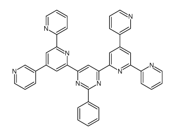 2-phenyl-4,6-bis(6-pyridin-2-yl-4-pyridin-3-ylpyridin-2-yl)pyrimidine Structure