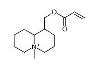 (5-methyl-2,3,4,6,7,8,9,9a-octahydro-1H-quinolizin-5-ium-1-yl)methyl prop-2-enoate Structure