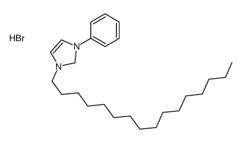 1-hexadecyl-3-phenyl-1,2-dihydroimidazol-1-ium,bromide结构式