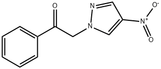 2-(4-nitro-1H-pyrazol-1-yl)-1-phenylethan-1-one Structure