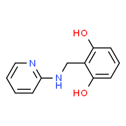 1,3-Benzenediol, 2-[(2-pyridinylamino)methyl]- (9CI) structure