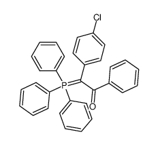 (α-benzoyl-α-4-chlorophenylmethylene)triphenylphosphorane结构式